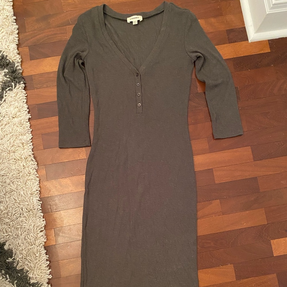 L’gence Green Bodycon MIDI Dress XS
